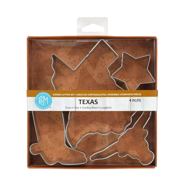 R&M International Texas State 4 Piece Cookie Cutter Set