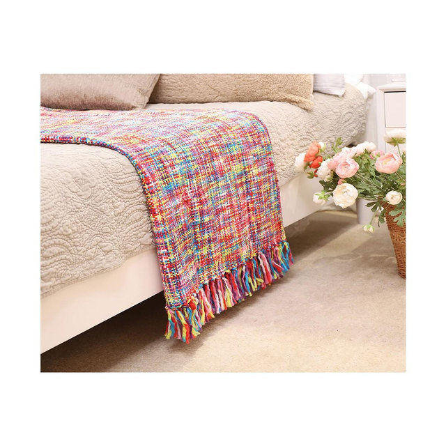 Battilo Tropical Style Rainbow Throw, 50" x 60"