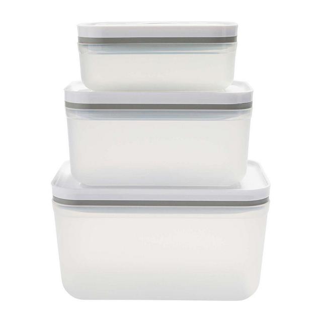 Zwilling Fresh & Save Vacuum Box Set, 3 Piece, Plastic, Clear, Enamel