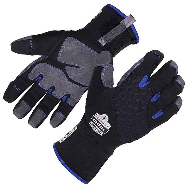 Ergodyne ProFlex 817WP Waterproof Work Gloves, Thermal Insulated, Touchscreen, Reinforced Palms,Black,XX-Large