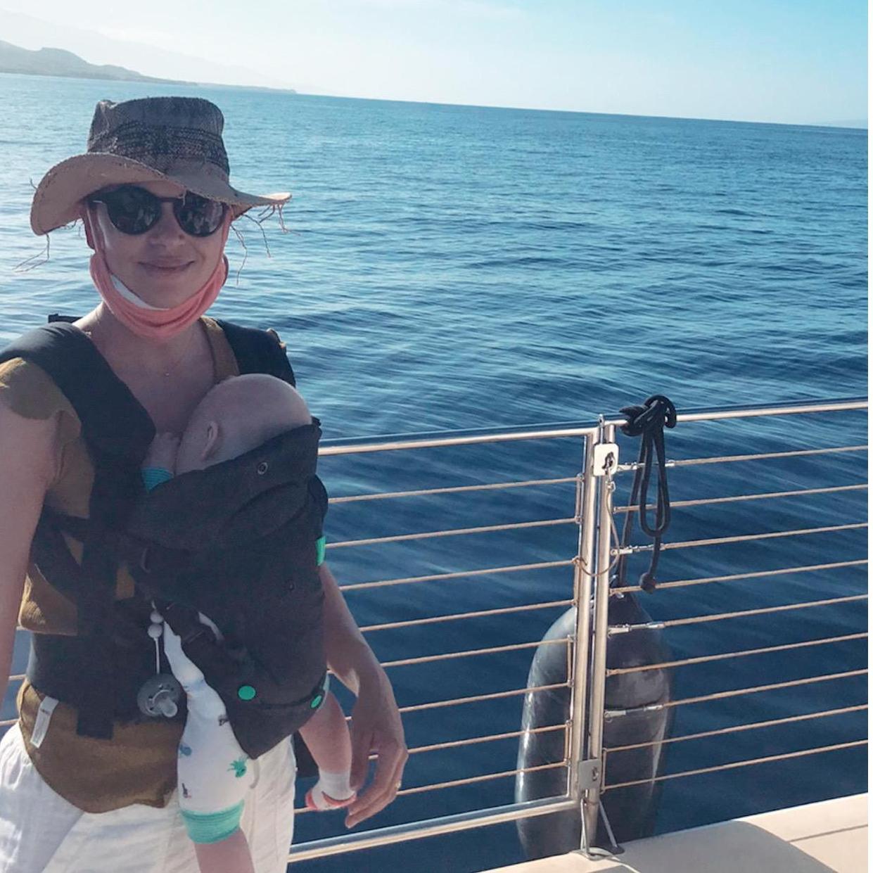 Happiest Mama surrounded by Humpback whales.