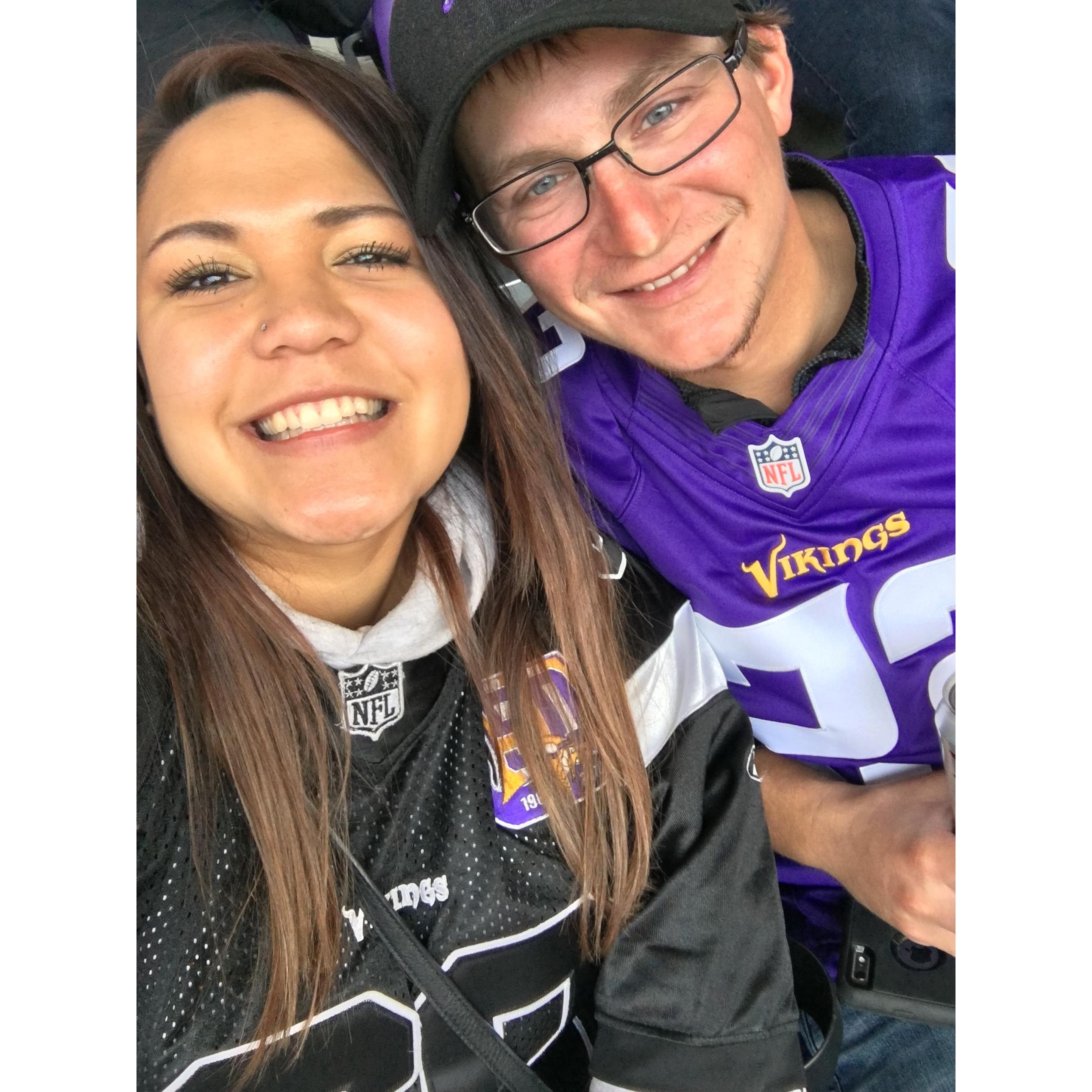 Vikings game - my 1st ever pro-football game.