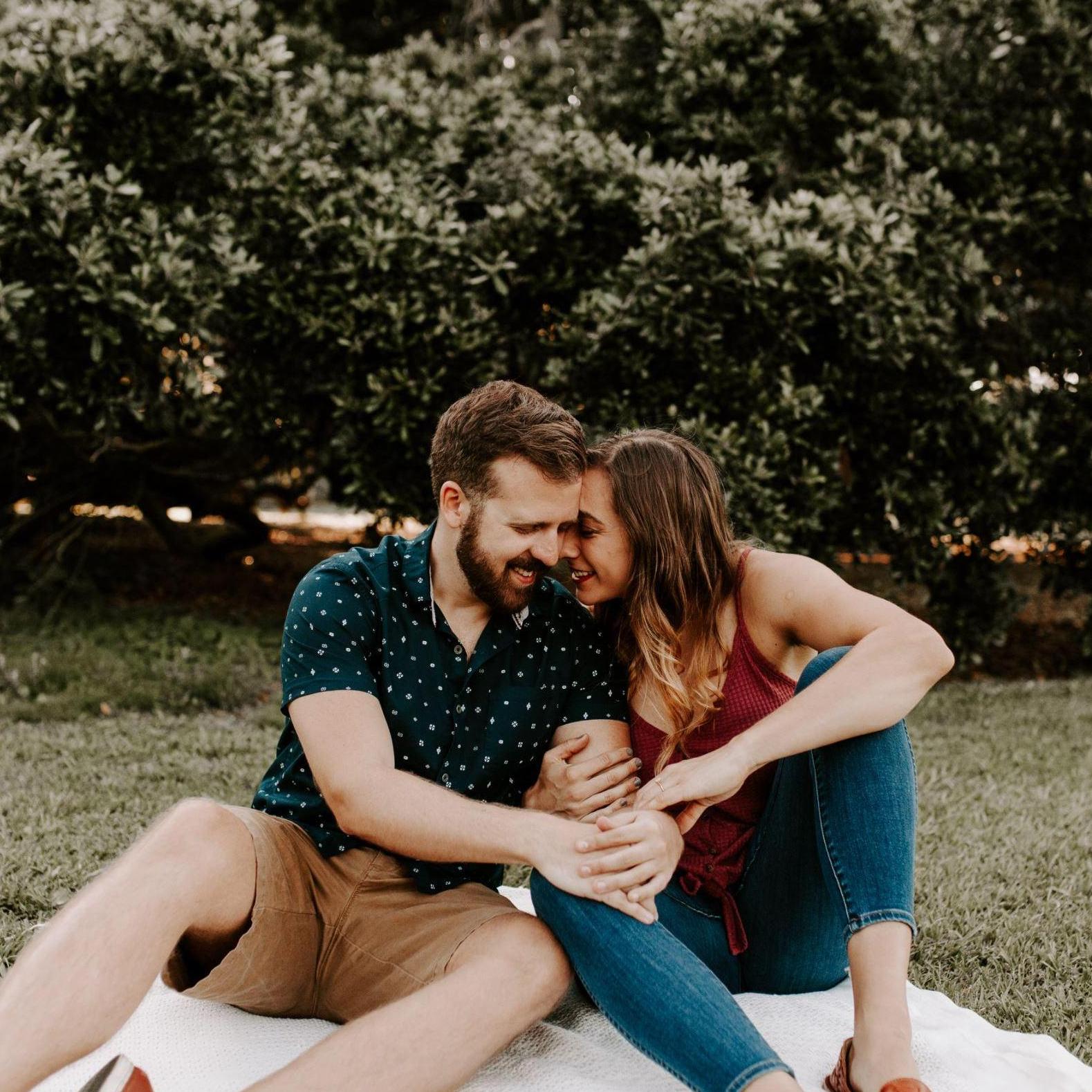 Engagement pictures brought to you by Sarah Mock. This is at Hampton Park.