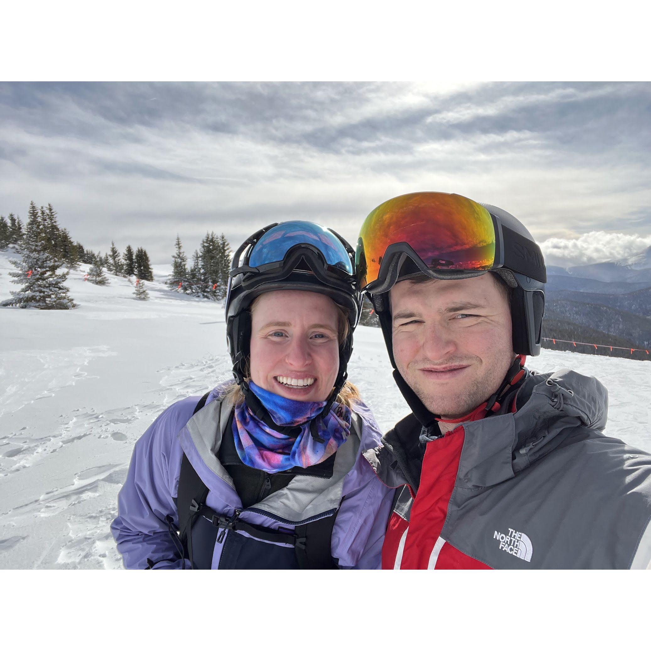 Skiing at Keystone in Jan 2023