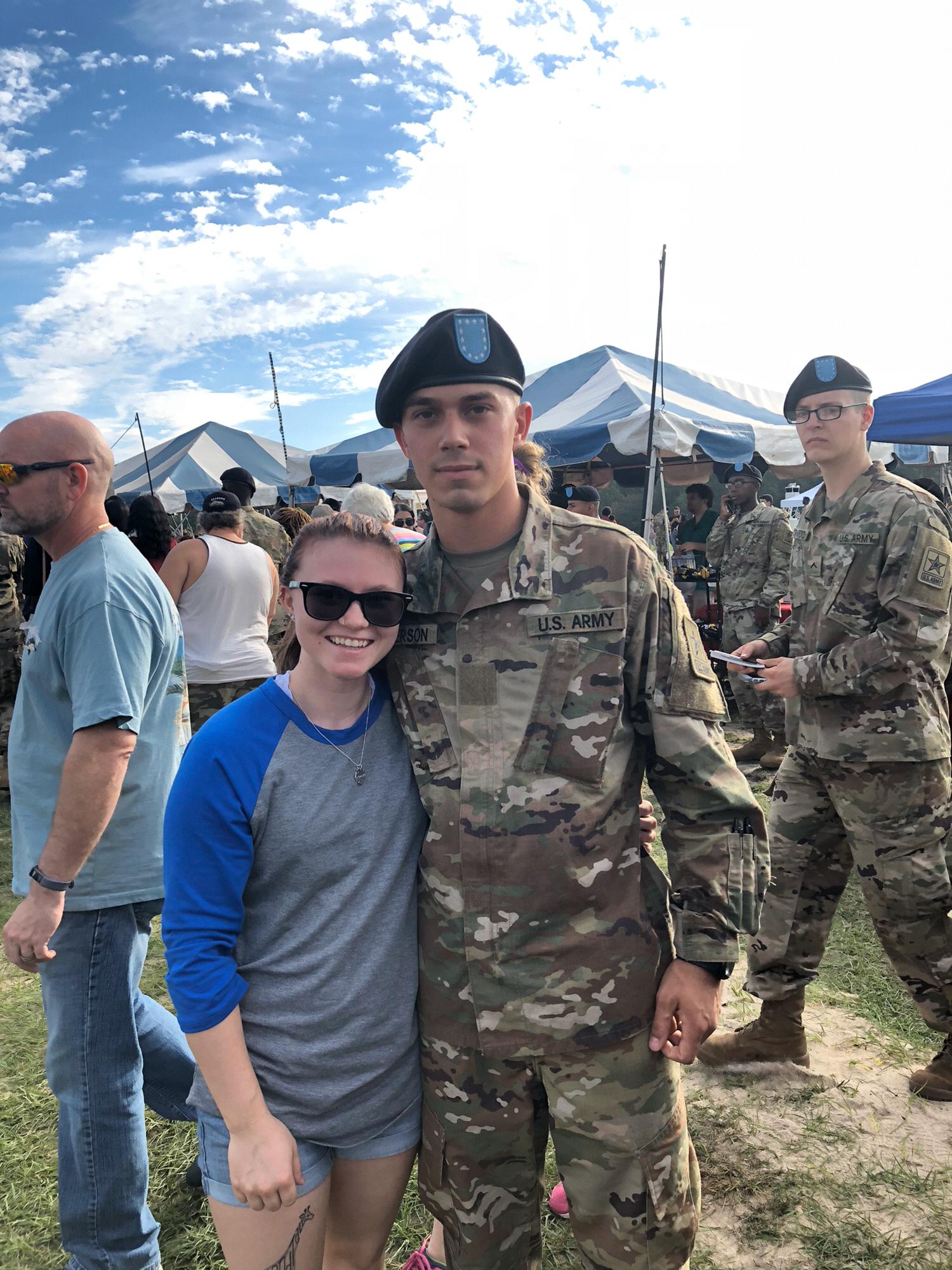 First time together after 3 months of basic training. Only had letters to communicate and occasional phone calls, sometimes 2 or 3 letters a day!