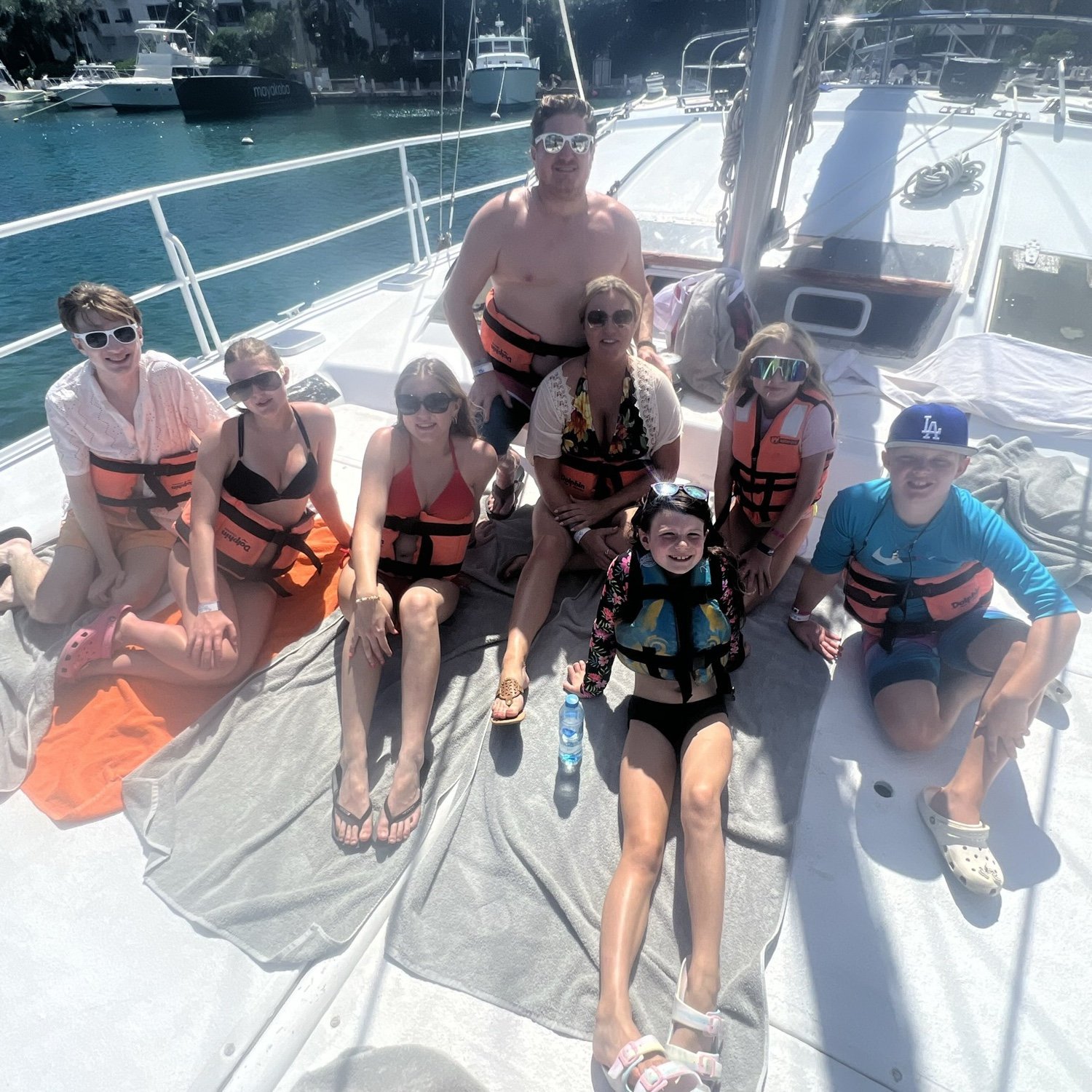 Cancun snorkeling trip with the Brady Bunch
