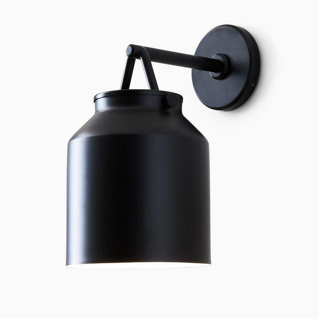 Henry Outdoor Sconce, Small, Matte Black, 7.5 in