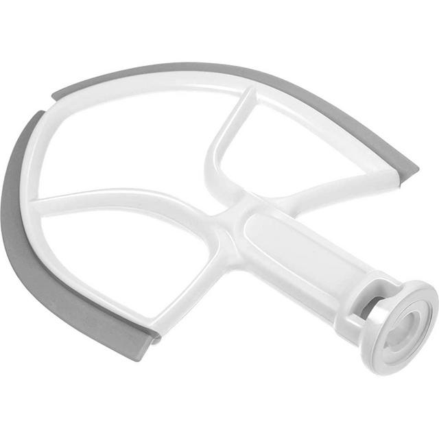 KA-5L 5-Quart Flex Edge Beater for KitchenAid Bowl-lift Stand Mixers, Plastic Flat Beater Paddle with Silicone Edges