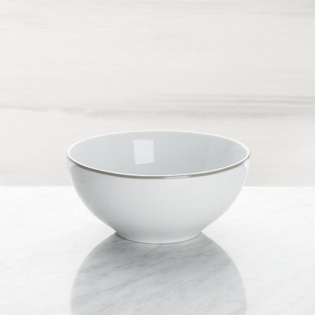 Aspen Grey Band Cereal Bowl