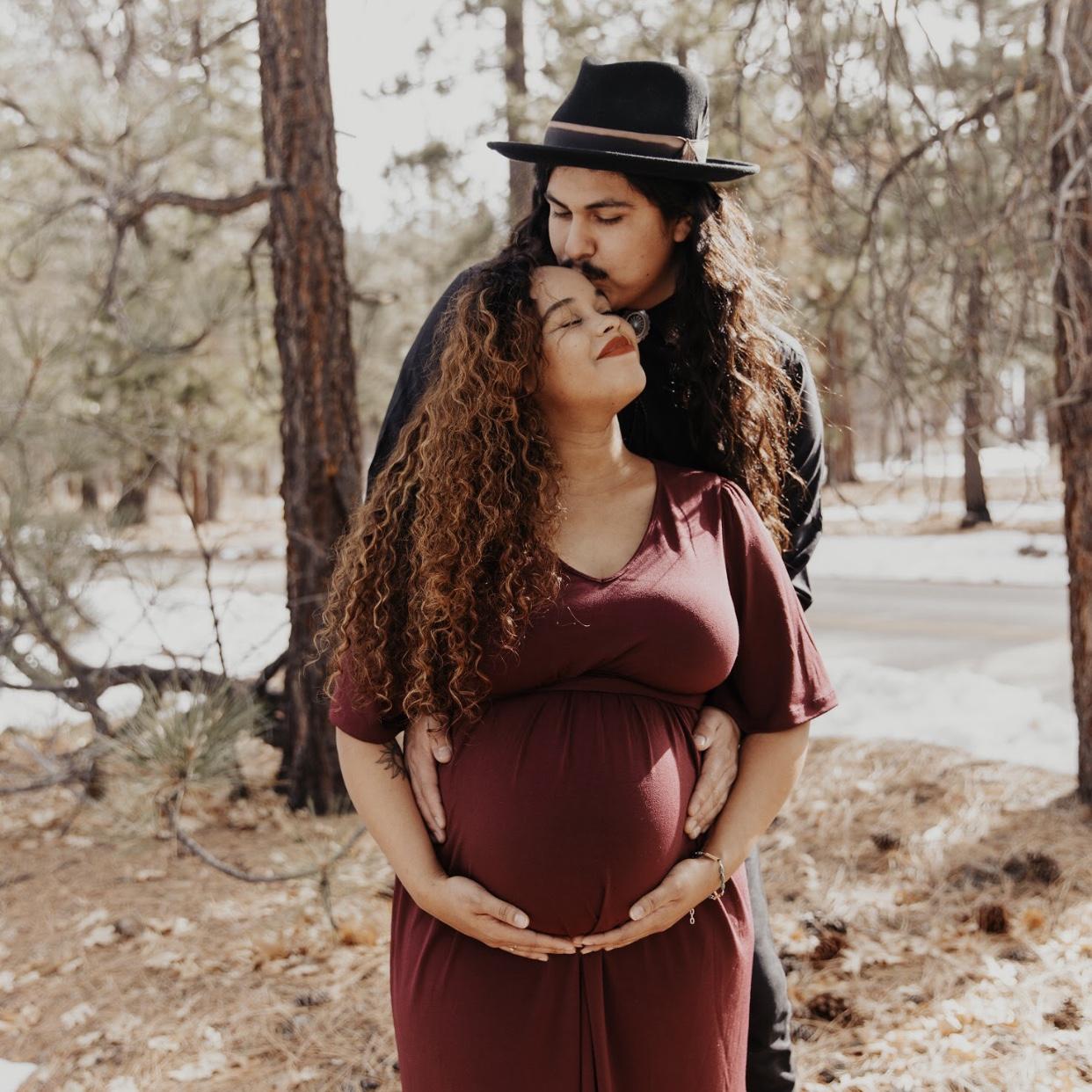 Our first professional photoshoot, 9 months pregnant with our first baby.
Fun fact: Luis had Covid and we did not find out until the next day.
