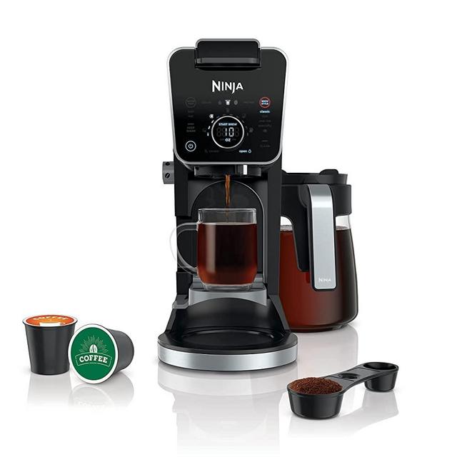 Ninja CFP301 DualBrew System Pro Specialty, Single-Serve, Pod, and 12-Cup Drip Coffee Maker, Black, Carafe