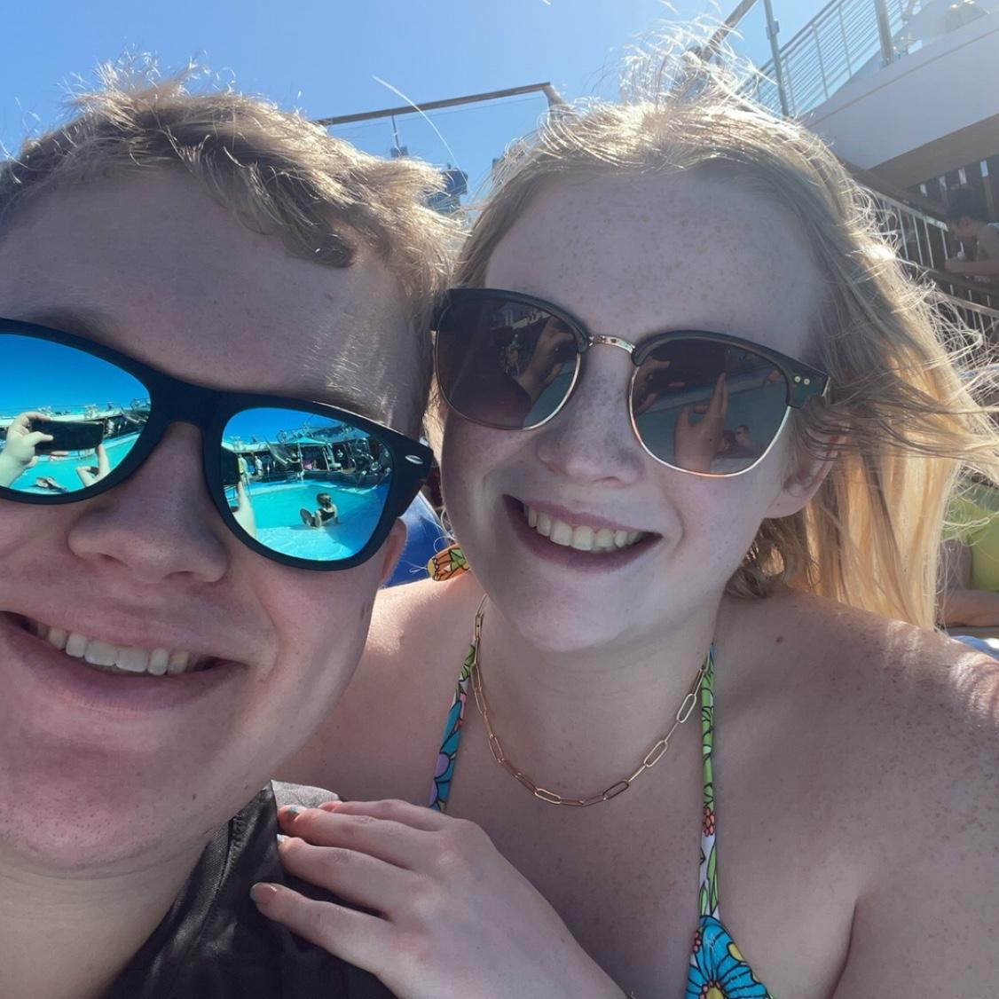 We love going on cruises together!