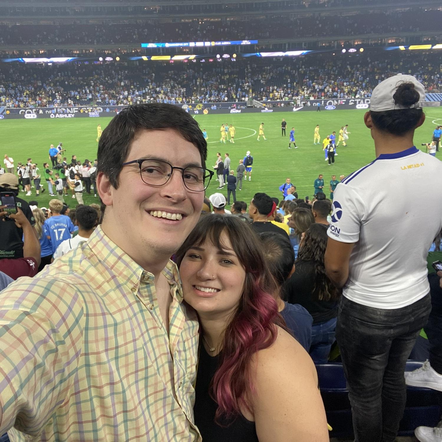 Our first soccer game together!