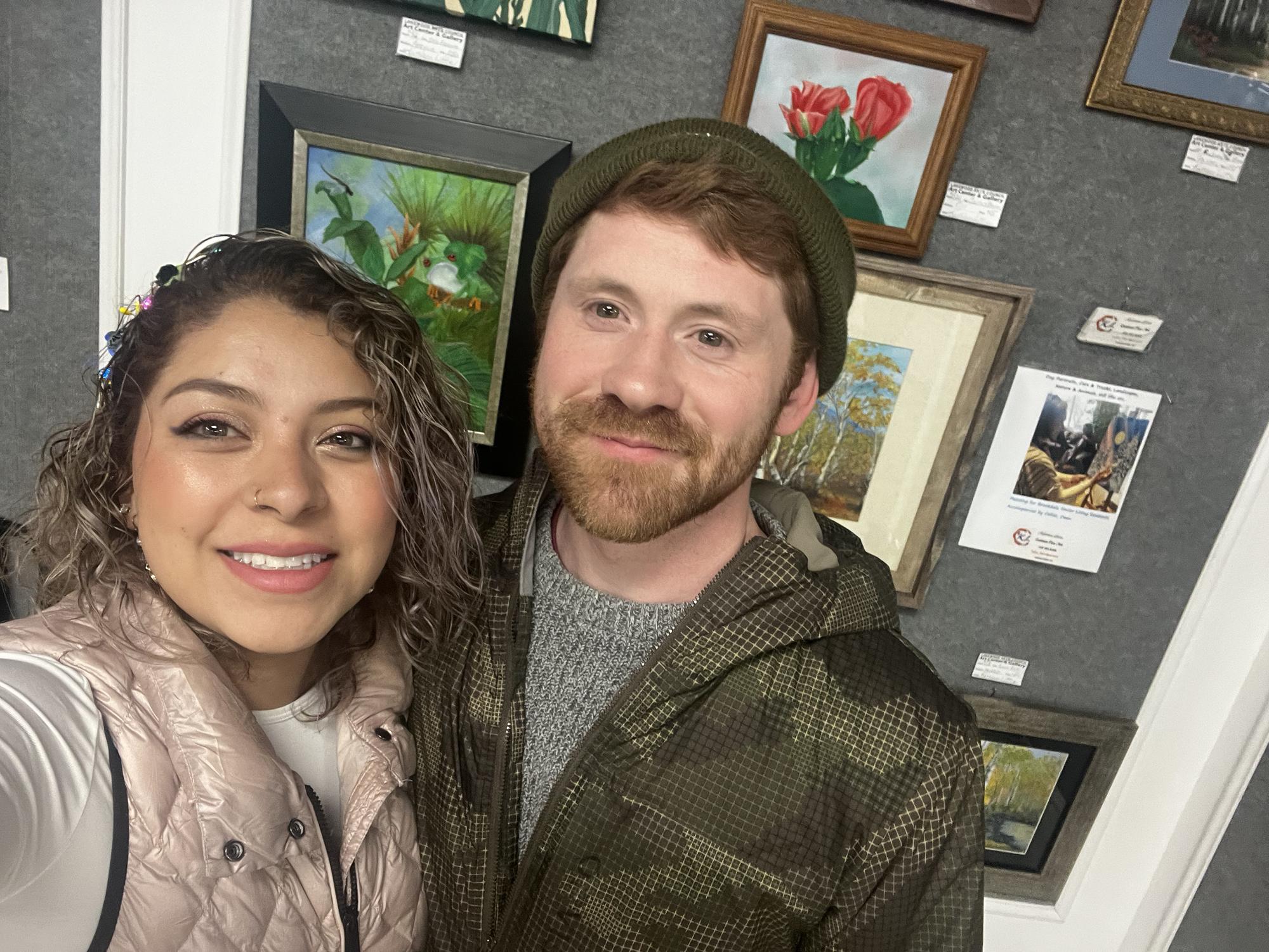 At a local art gallery celebrating día de los muertos 💀