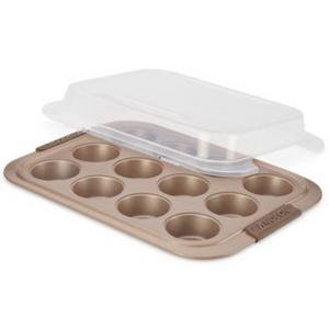 Anolon - Advanced 12-Cup Covered Muffin Pan