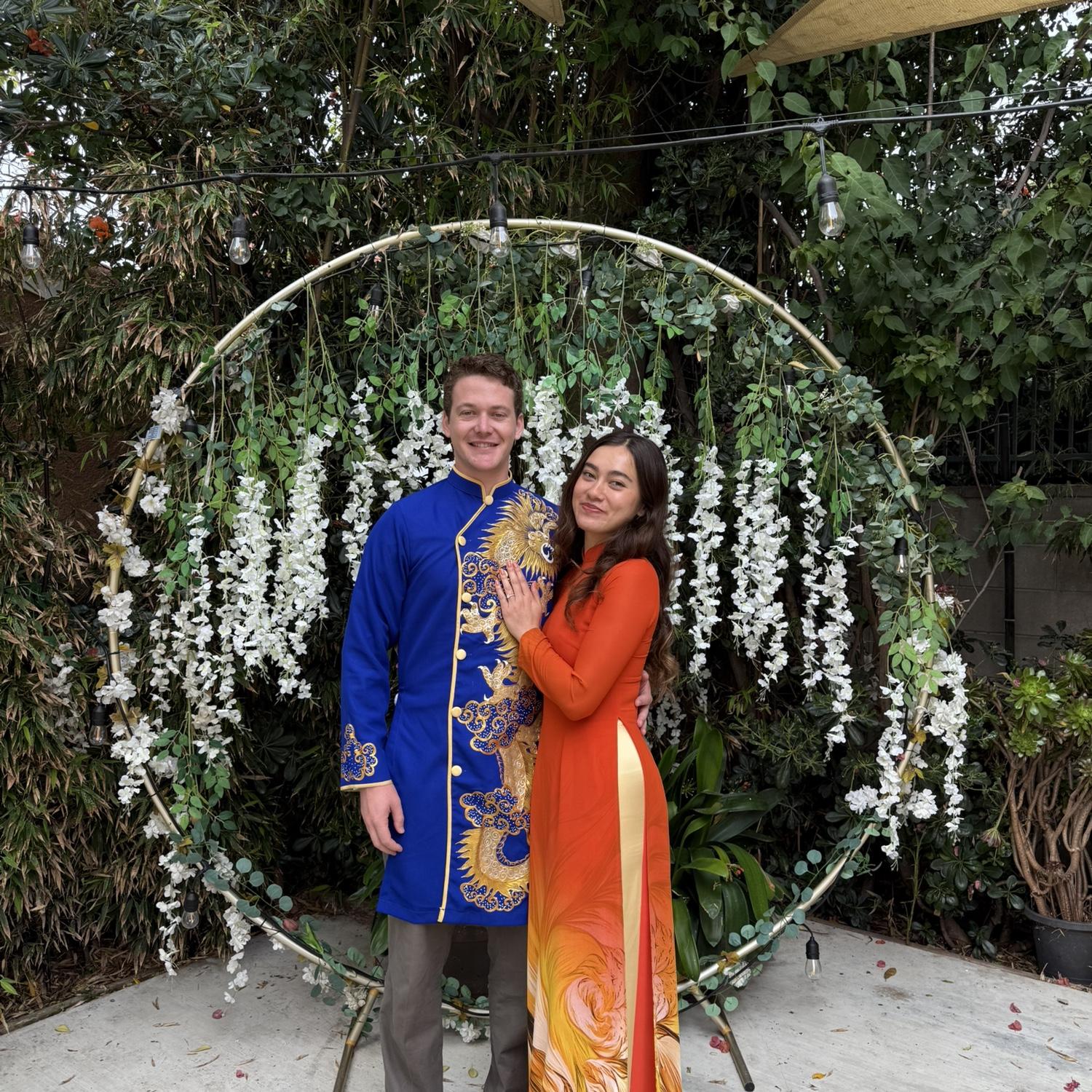 Us in our ao dais 🥰