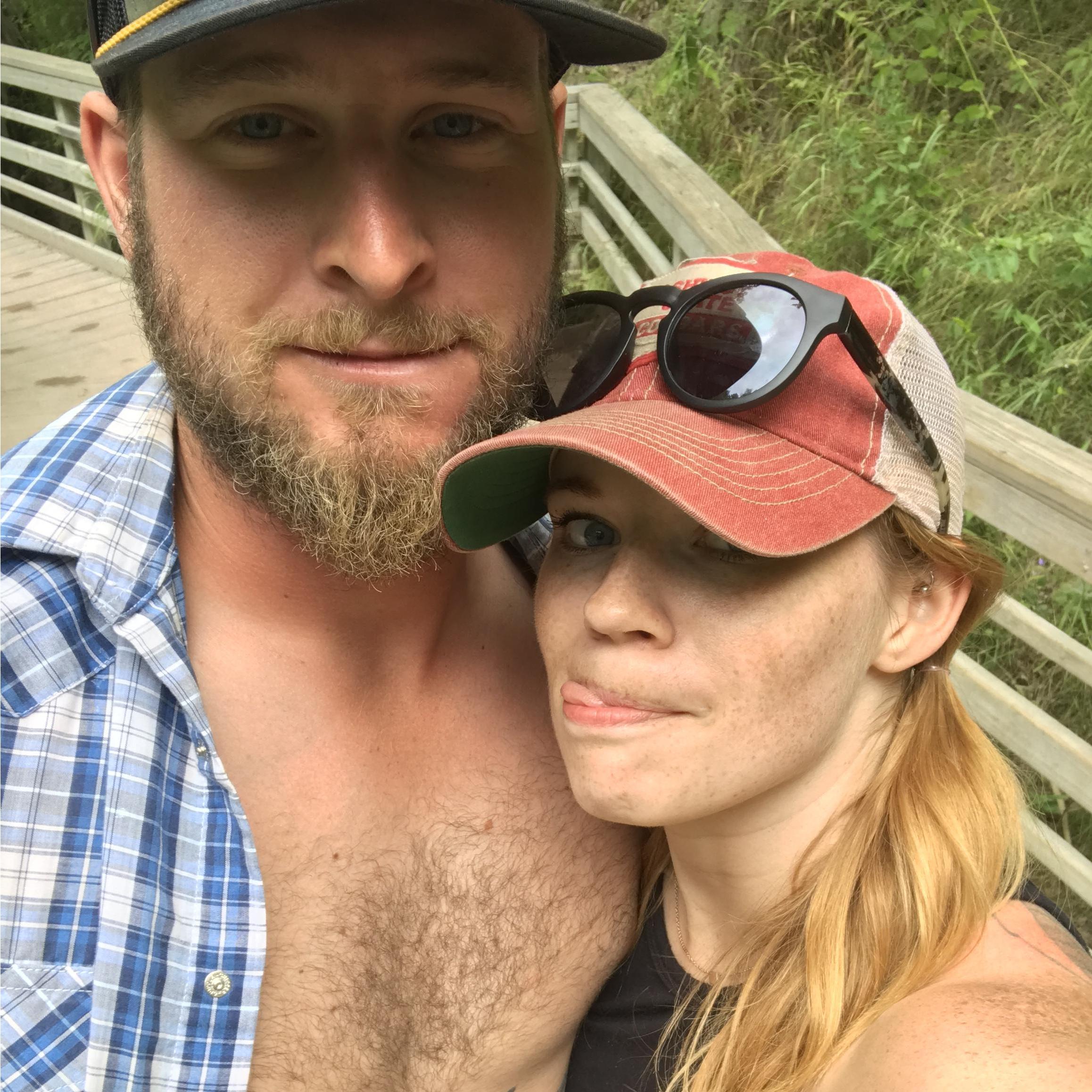 In August 2017 we went river floating for Gus' birthday. We stopped off at a waterfall and went on a little walking trail.
