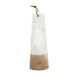 serving board, acacia/marble