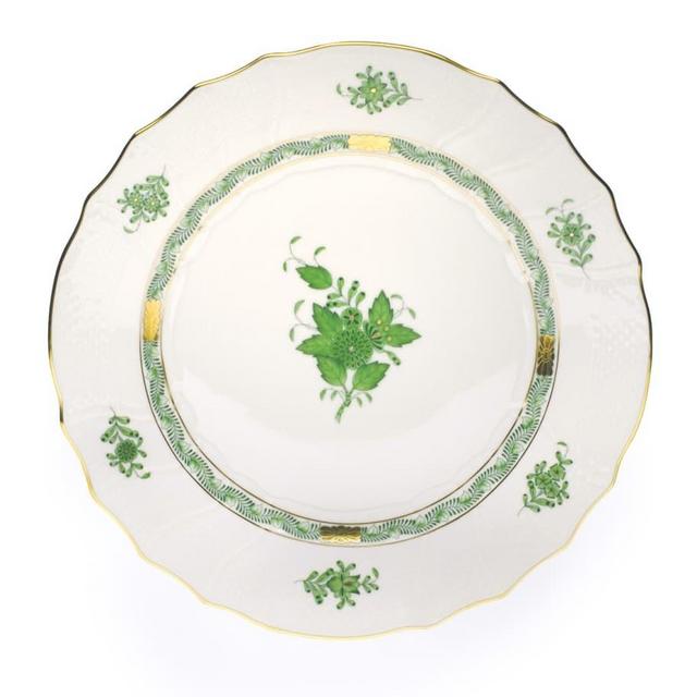 Herend Green Chinese Bouquet Dinner Plate