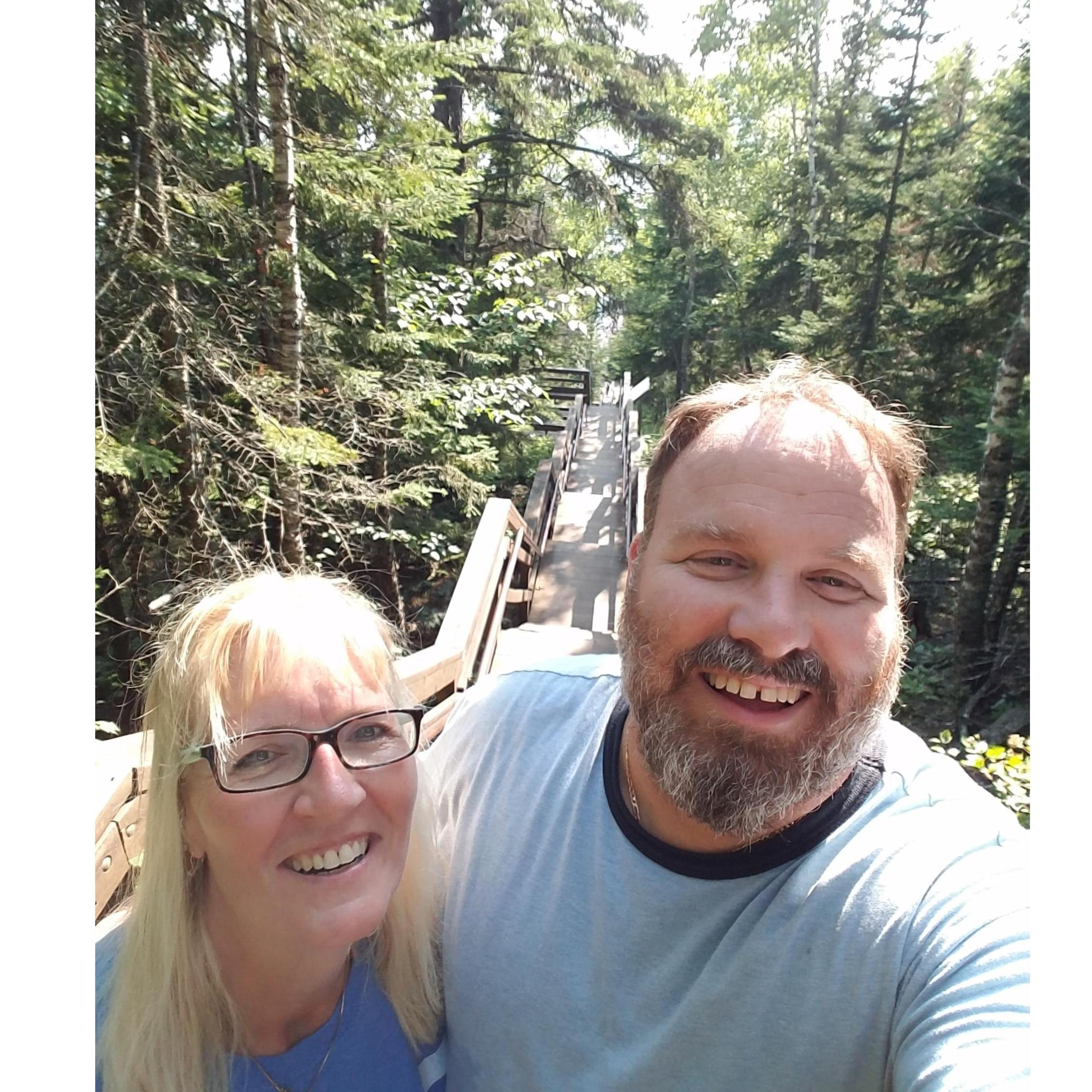 We made it back up the 171 steps from the lake at Split Rock Light House.