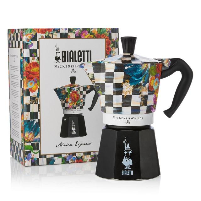 MacKenzie-Childs x Bialetti Courtly Flower Market 6 Cup Moka Pot
