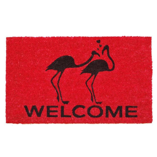 Home & More Flamingo Welcome 17-Inch x 29-Inch Multicolor Door Mat