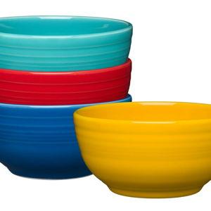 Mixed Vibrant Bistro Coupe Cereal Bowl 22 oz, Set of 4