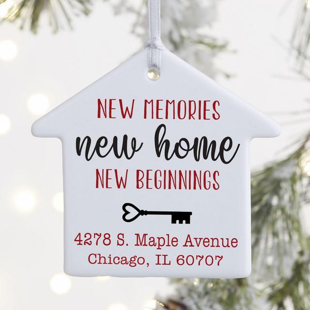 1-Sided New Memories, New Home Personalized Ornament