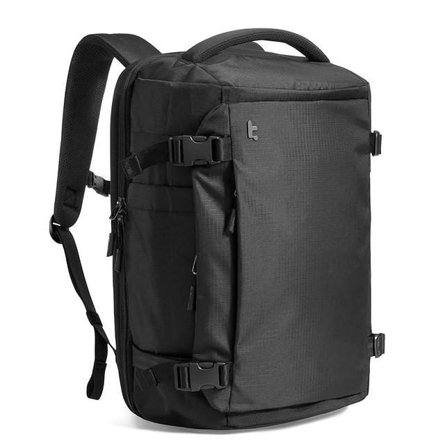 tomtoc Travel Backpack 28L, TSA Friendly Flight Approved Carry-on Luggage, Personal Item Travel Bag, Water-resistant Lightweight Business Rucksack, Durable Bag Fits 16 Inch Laptop