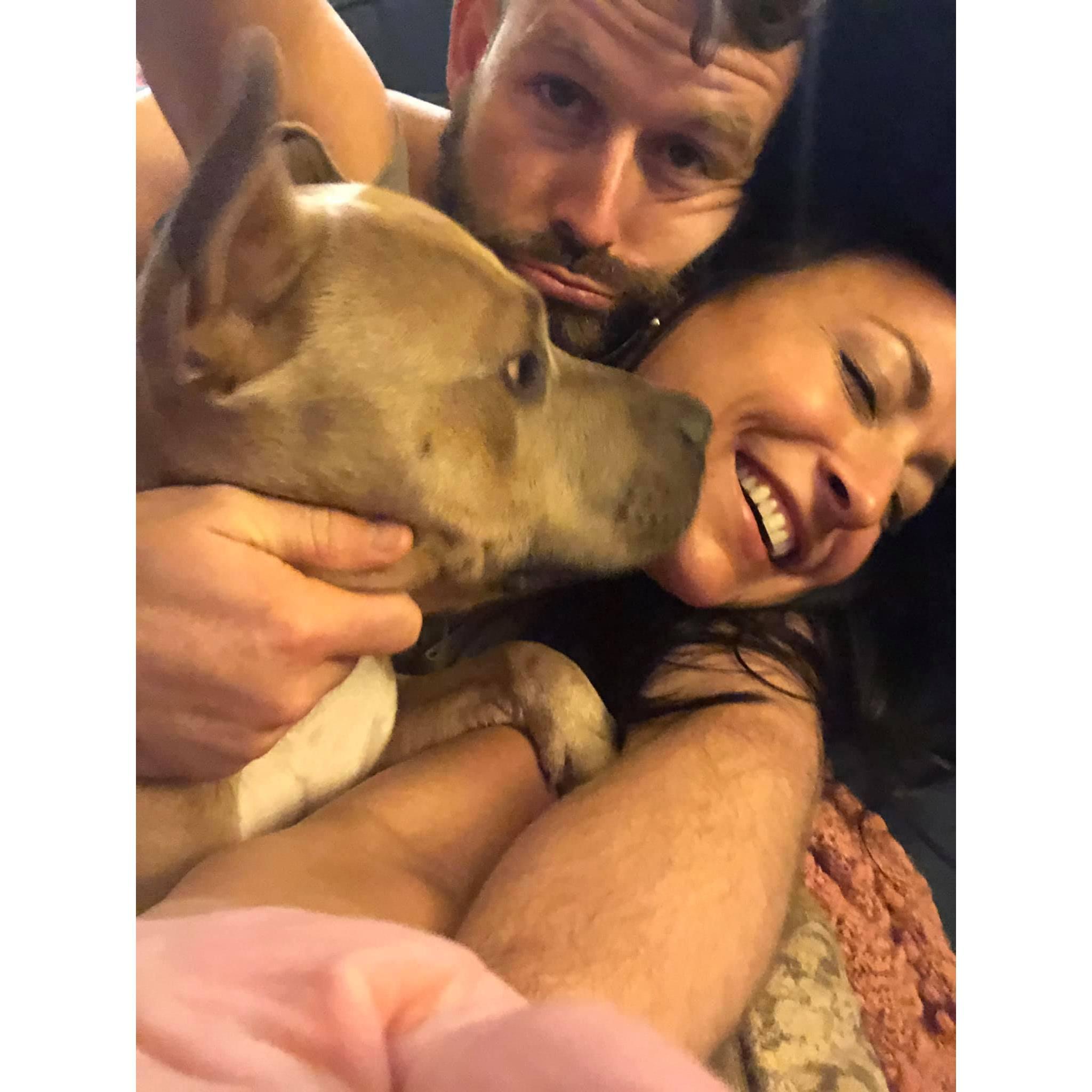 Our favorite boy, Peanut head.