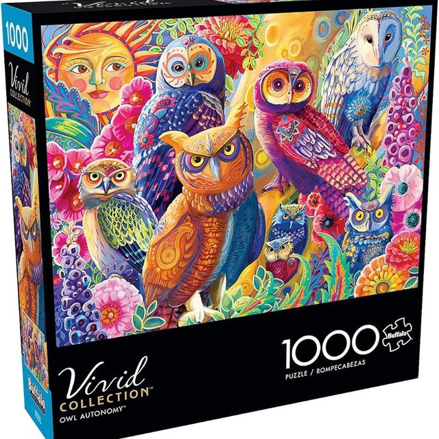 Buffalo Games - Laura Audi - Owl Autonomy - 1000 Piece Jigsaw Puzzle for Adults -Challenging Puzzle Perfect for Game Nights - Finished Size is 26.75 x 19.75