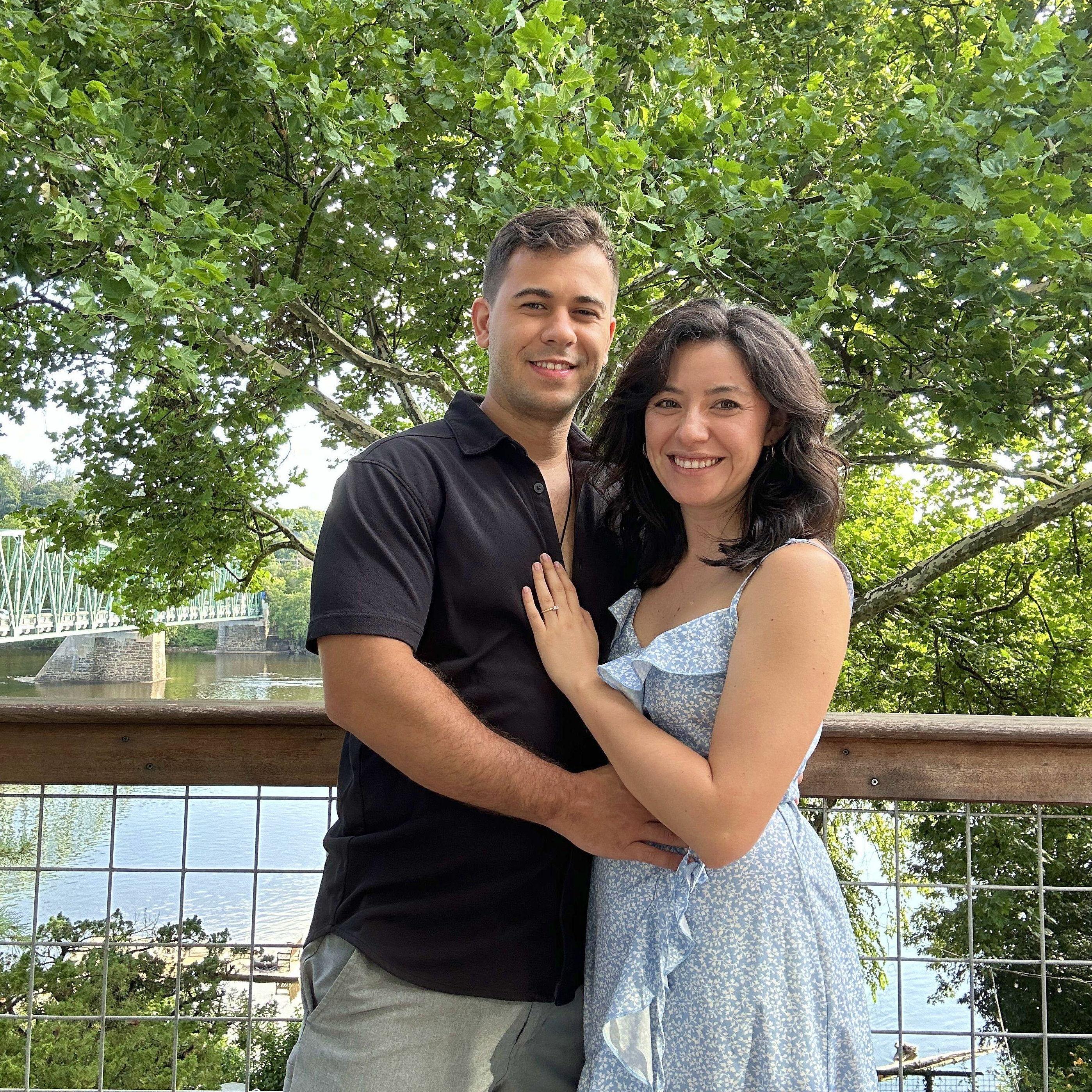 The day after we got engaged