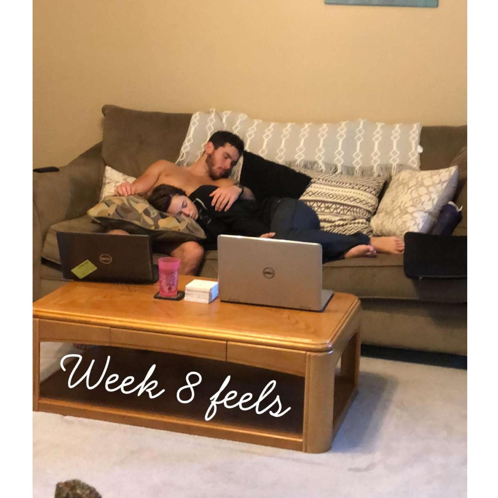Our "blocks" in our first two years of medical school were 10 weeks long. Sometimes, our roomies would find us passed out during our cram sessions the last half of the block (or vice versa)!
