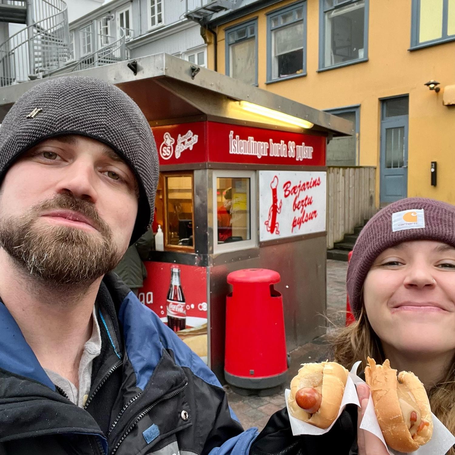 Famous Icelandic hot dogs