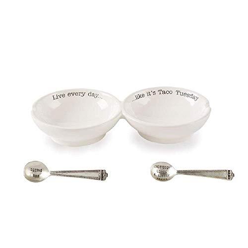 Mud Pie Double Salsa Server Set