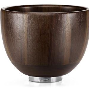 SpaceAid Wooden Bowl for Mixer - Kitchen Space Aid Acacia Wood Mixing Bowls Holder for Stand Mixer, Compatible with 4.5 & 5 QT Tilt-Head Models Kitchen, Natural Wood