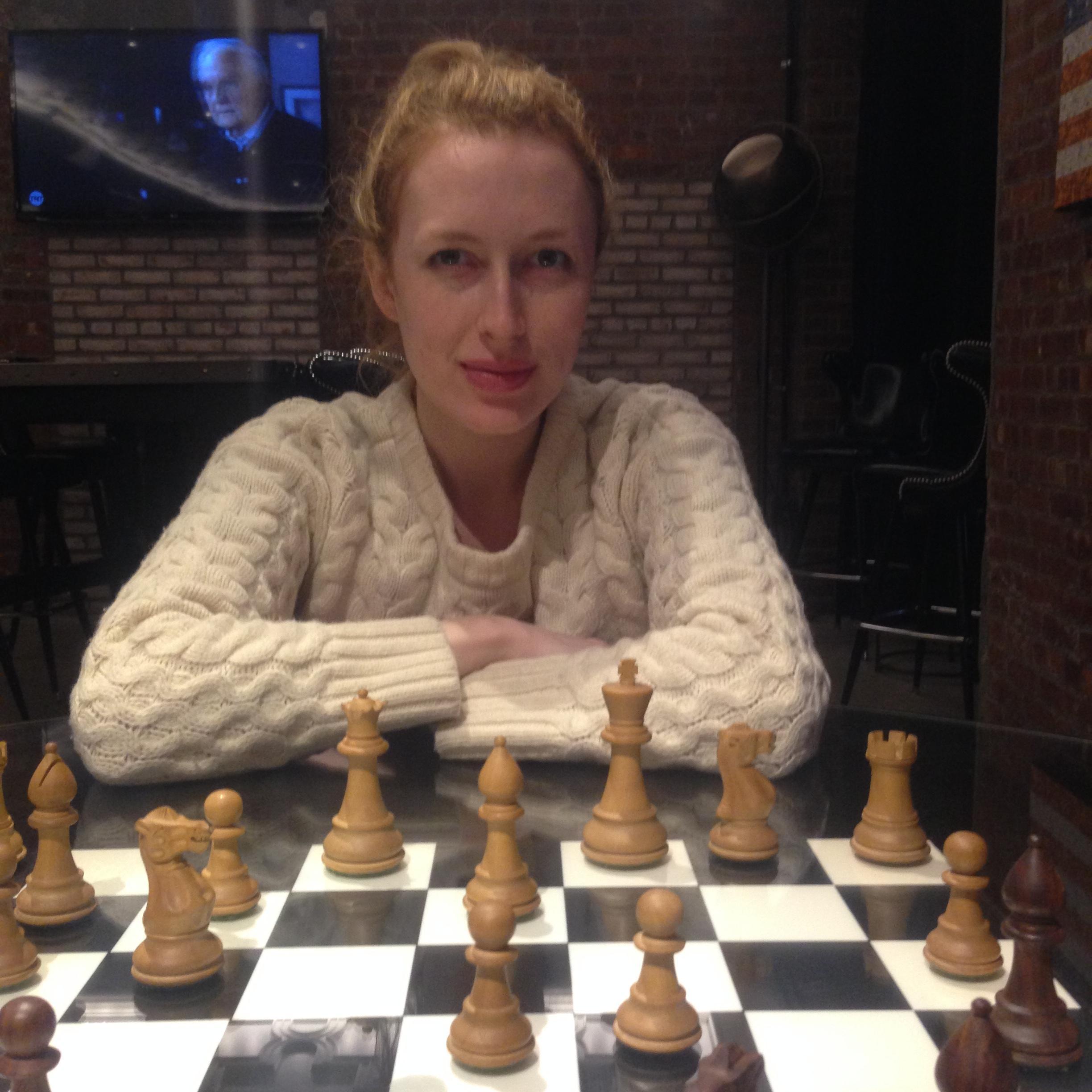 When Shane taught me how to play chess at our hotel in New York and I beat him in the first real game