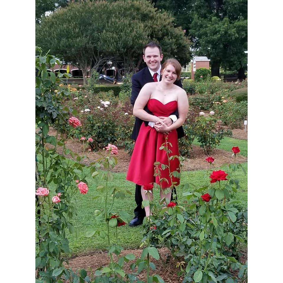 June 8, 2018--the day we said "I do!" at the Fayetteville, NC Rose Garden. We were sad that more of our friends and family could not attend our civil ceremony, but we had to seize the day!