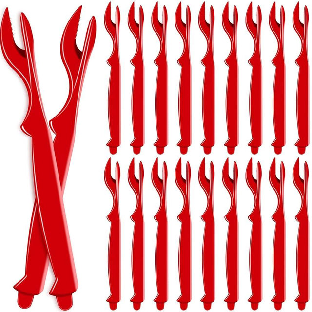 20Pcs Crab Legs Crackers - Crackers Picks Tools Set for Lobster, Crab, Crawfish, Prawns, Shrimp, Easy Opener Shellfish Picks Knife, Seafood Tools