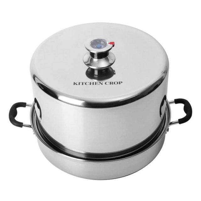 Steam Canner with Temperature Indicator (Stainless Steel Steam Canner)