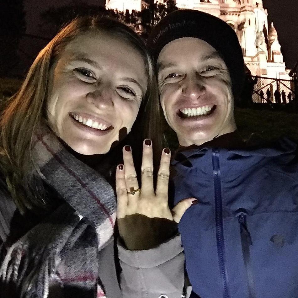 Taken right after he proposed to me in Paris, France (swoon 😍 )