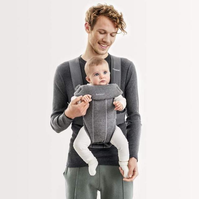 BABYBJÖRN Baby Carrier Mini, 3D Jersey, Dark Gray