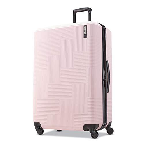 American Tourister Stratum XLT Expandable Hardside Luggage with Spinner Wheels, Pink Blush