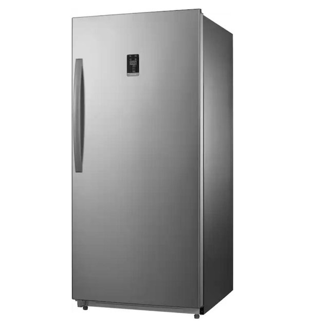 Insignia™ - 13.8 Cu. Ft. Garage Ready Convertible Upright Freezer with ENERGY STAR Certification - Stainless Steel