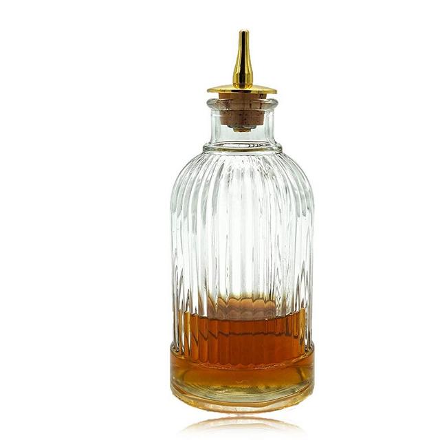 Bitters Bottle - Bitter Bottle with Dash Top, Made of Glass, Perfect for Bartender, Home Bar - KJP10 (7oz/200ml)