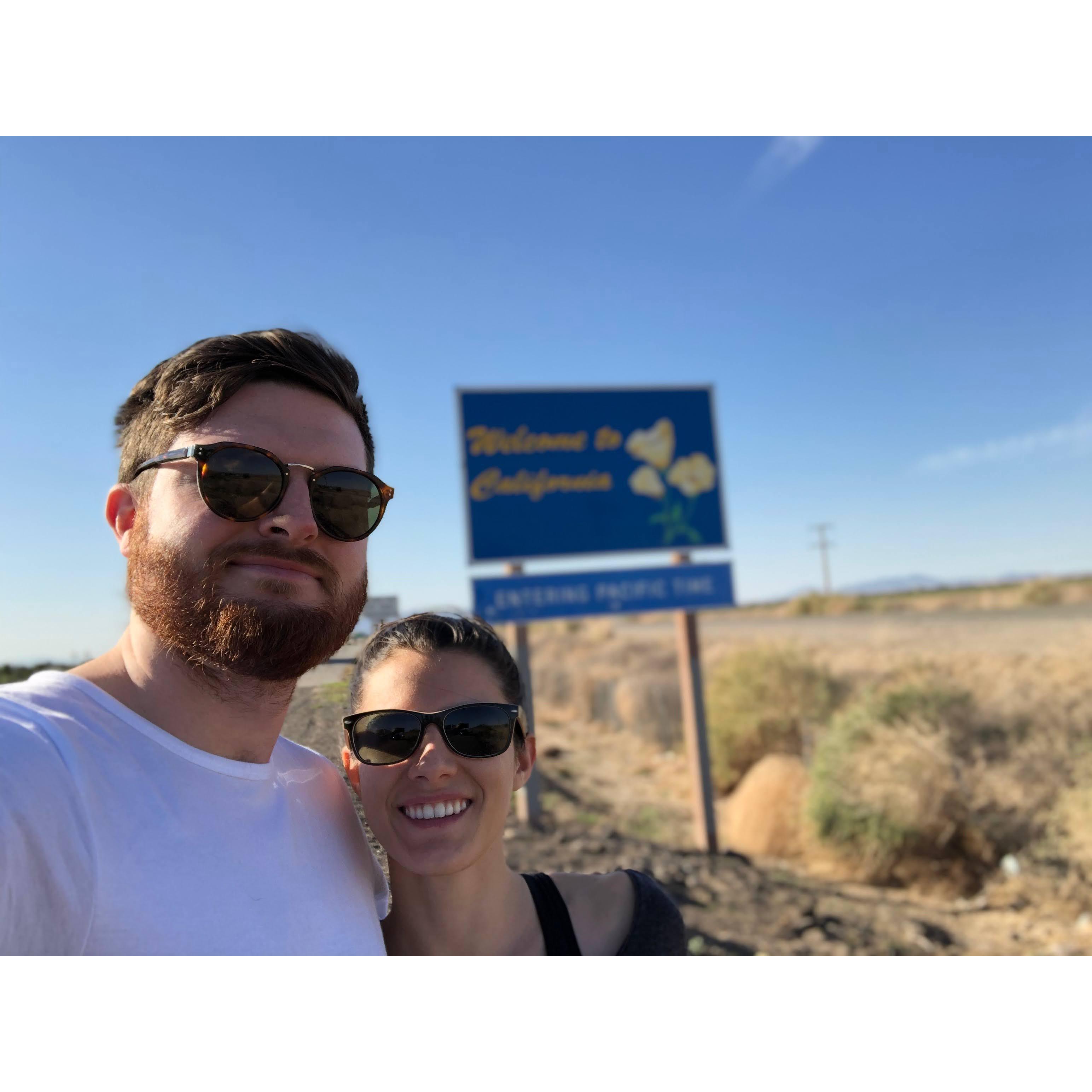 California Border, Wild West Road Trip, November 2018