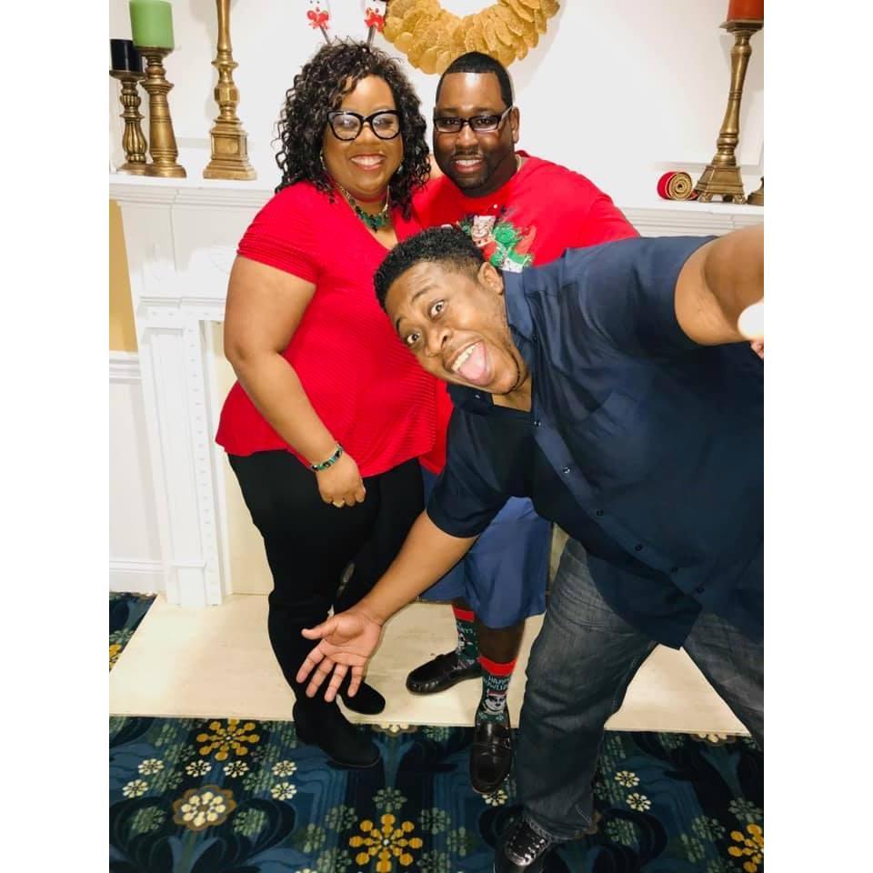 Photobombed on Christmas 2019 by our cuz Brandon.