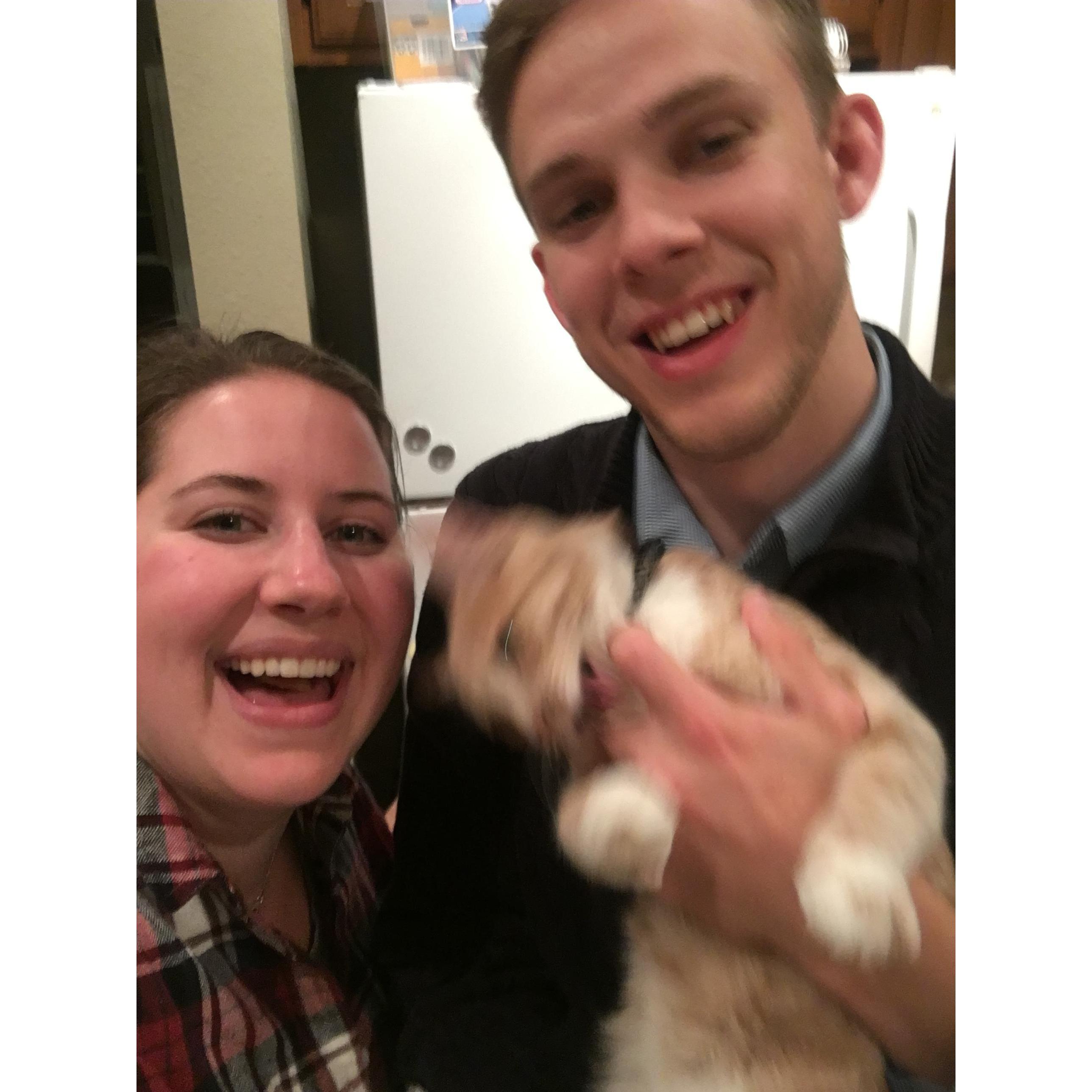 Our first family pictures (bet you can't guess who Cleo gets her sass from)