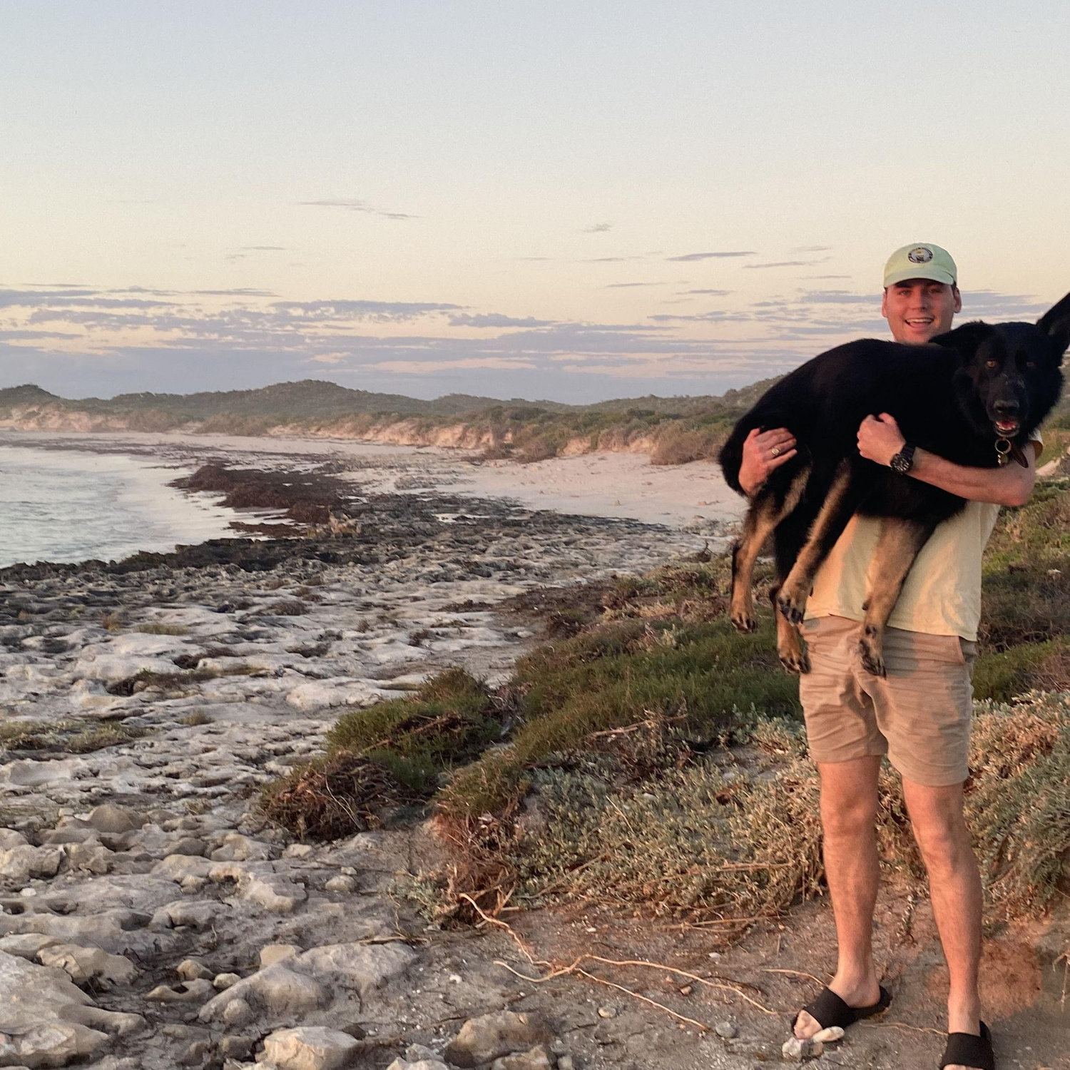 Taking Koba camping and of course where he chases a kangaroo