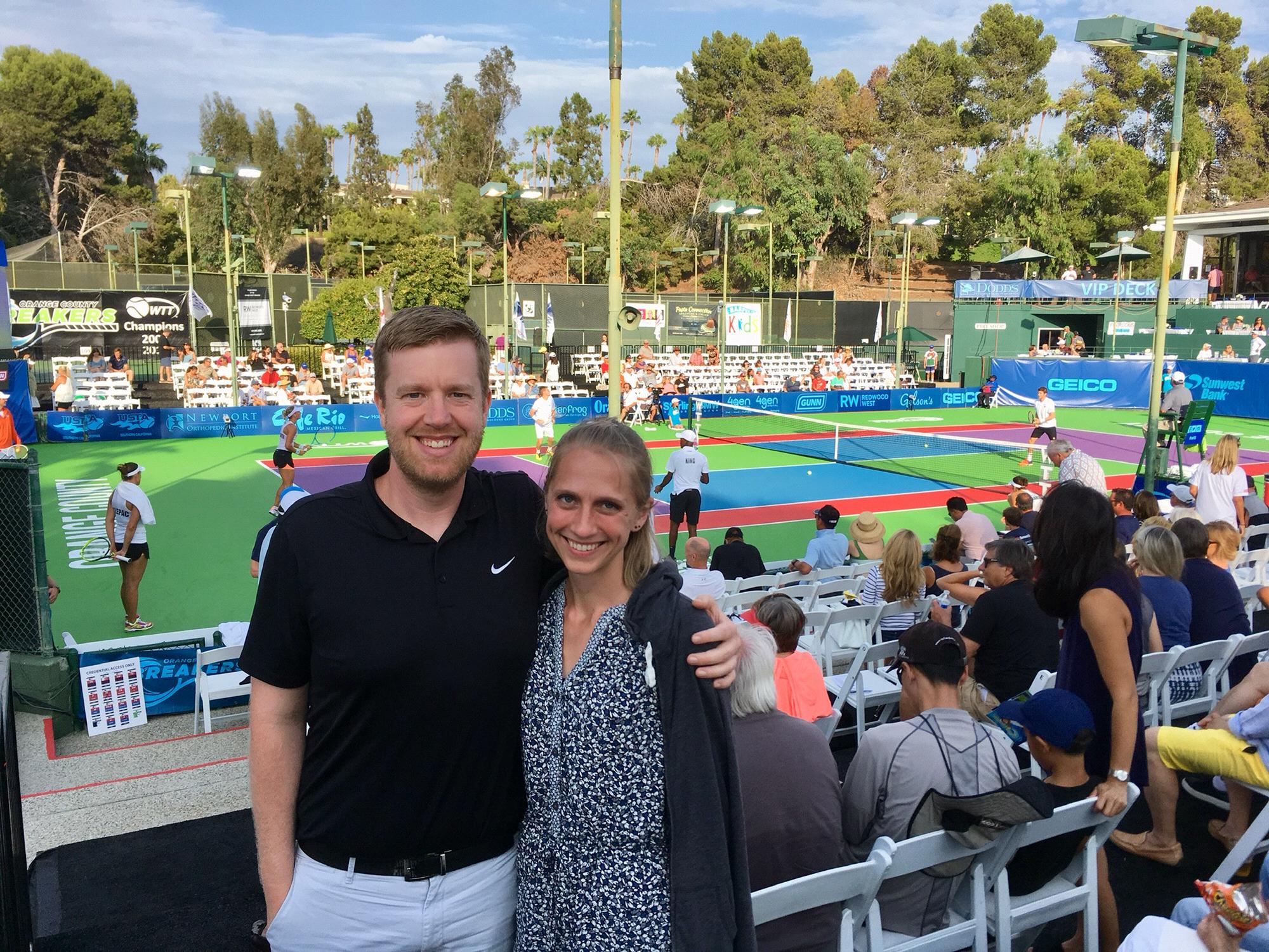 World Team Tennis. OC Breakers vs NY Empire
